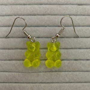 Yellow Gummy Bear Earrings